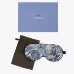 MSC070SMSKLP | Balthazar Linen Sleep Mask - Lapis Schumacher Balthazar Linen Sleep Mask in Lapis (MSC070SMSKLP)