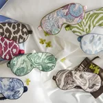 MSC070SMSKLP | Balthazar Linen Sleep Mask - Lapis Schumacher Balthazar Linen Sleep Mask in Lapis (MSC070SMSKLP)