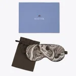 Schumacher Balthazar Linen Sleep Mask in Topaz (MSC070SMSKTZ)