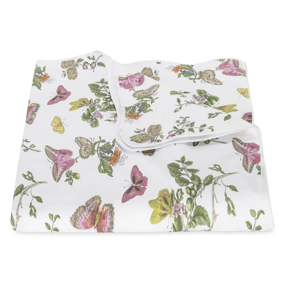 Schumacher Baudin Butterfly Duvet Cover in Pink