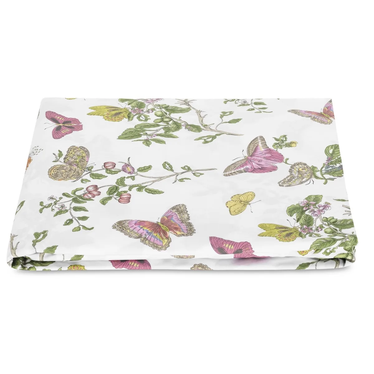 Schumacher Baudin Butterfly Fitted Sheet in Pink