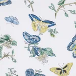 Baudin Butterfly Flat Sheet - Prussian Blue Schumacher Baudin Butterfly Flat Sheet in Prussian Blue