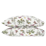 Schumacher Baudin Butterfly Pillowcase Pair in Pink
