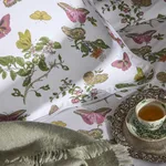 Schumacher Baudin Butterfly Pillowcase Pair in Pink