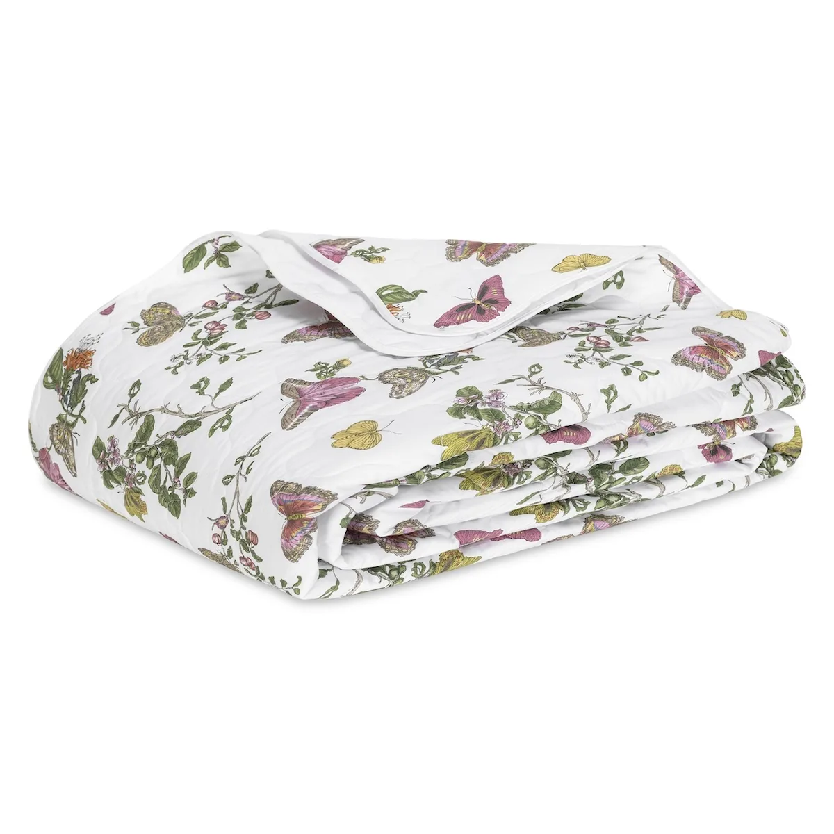 Schumacher Baudin Butterfly Quilt in Pink