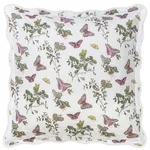 Baudin Butterfly Quilted Sham - Pink Schumacher Baudin Butterfly Quilted Sham in Pink