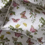 Baudin Butterfly Quilted Sham - Pink Schumacher Baudin Butterfly Quilted Sham in Pink