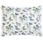 Baudin Butterfly Quilted Sham - Prussian Blue Schumacher Baudin Butterfly Quilted Sham in Prussian Blue
