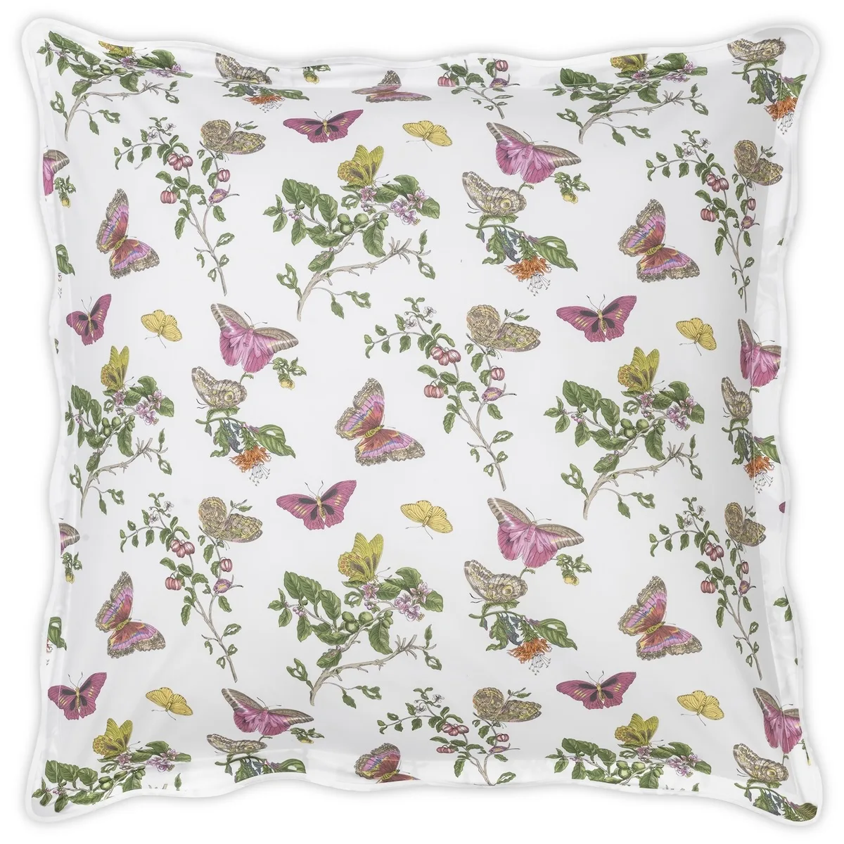 Schumacher Baudin Butterfly Sham in Pink