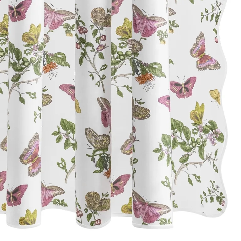Schumacher Baudin Butterfly Shower Curtain in Pink (MSC055SHOPK)