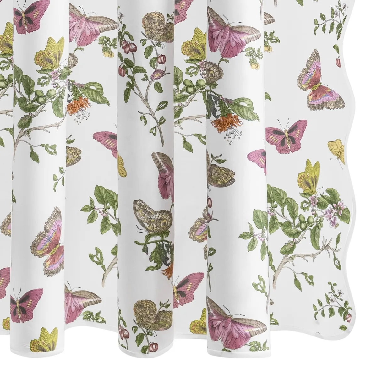 Schumacher Baudin Butterfly Shower Curtain in Pink (MSC055SHOPK)