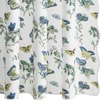 MSC055SHOP8 | Baudin Butterfly Shower Curtain - Prussian Blue Schumacher Baudin Butterfly Shower Curtain in Prussian Blue (MSC055SHOP8)