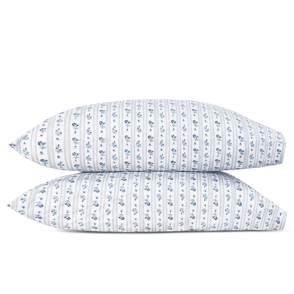 Schumacher Cabanon Stripe Pillowcase Pair in Blue