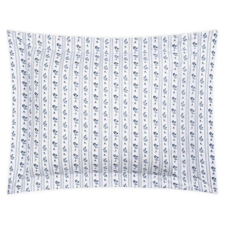 Schumacher Cabanon Stripe Sham in Blue