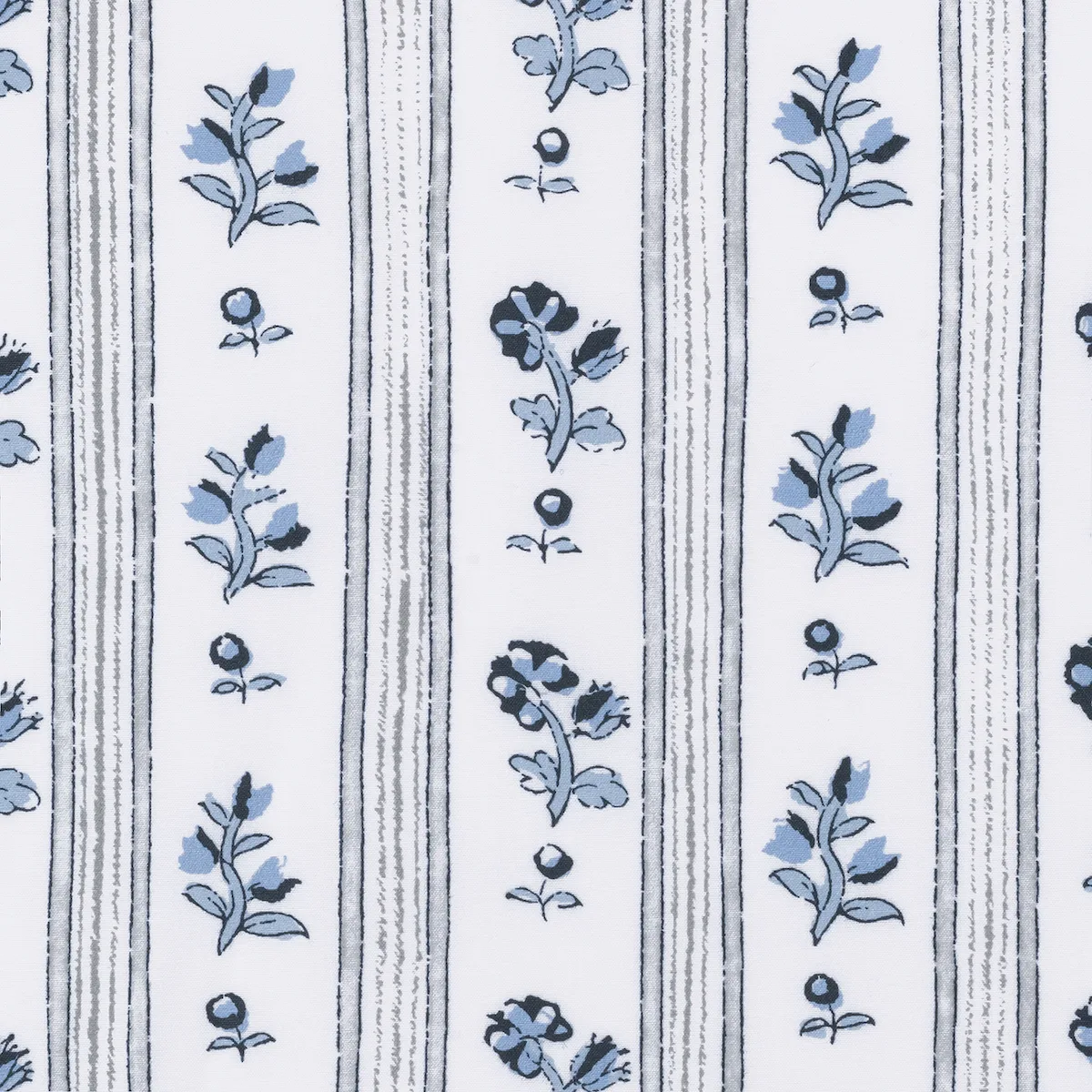 Schumacher Cabanon Stripe Sham in Blue