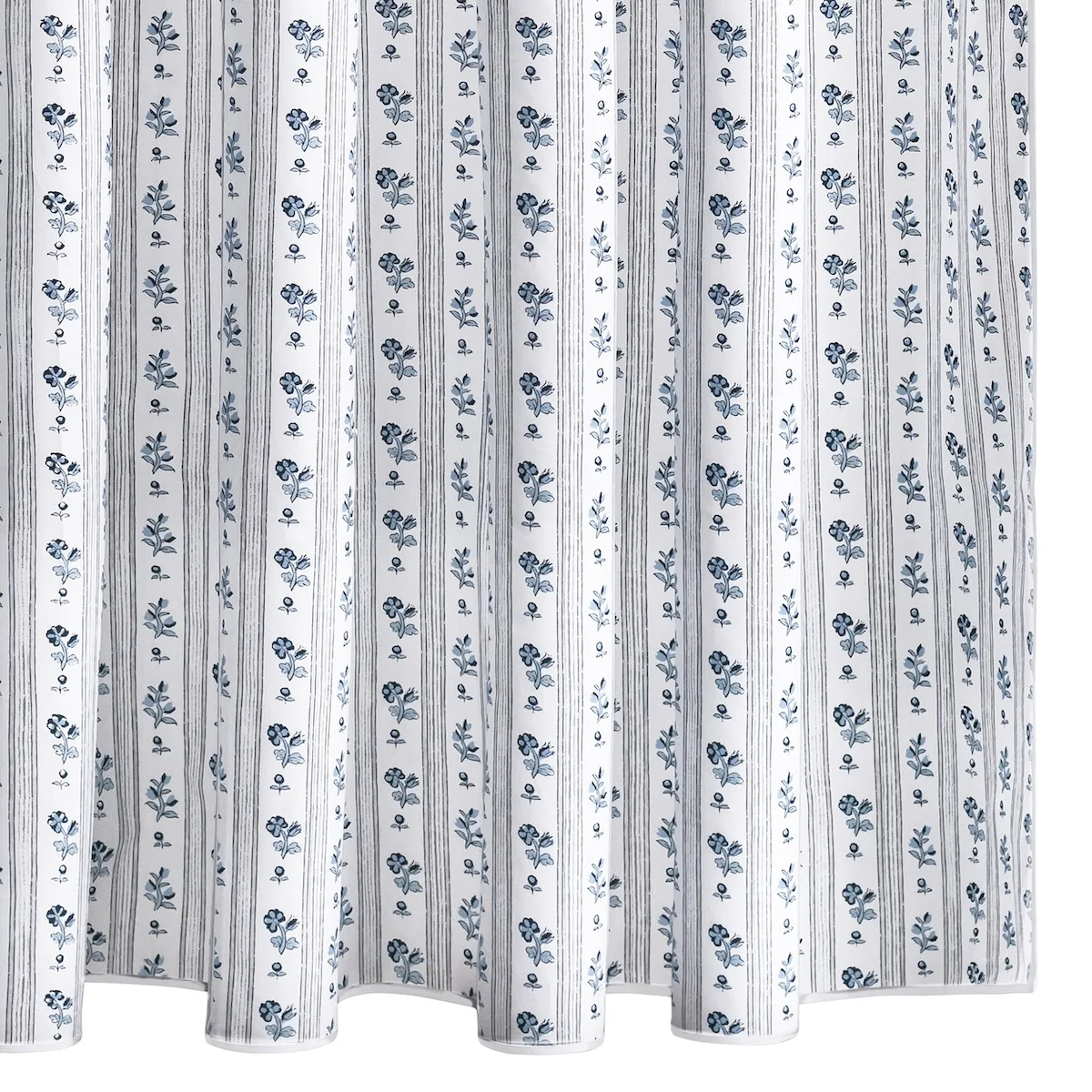 Schumacher Cabanon Stripe Shower Curtain in Blue (MSC056SHOBL)
