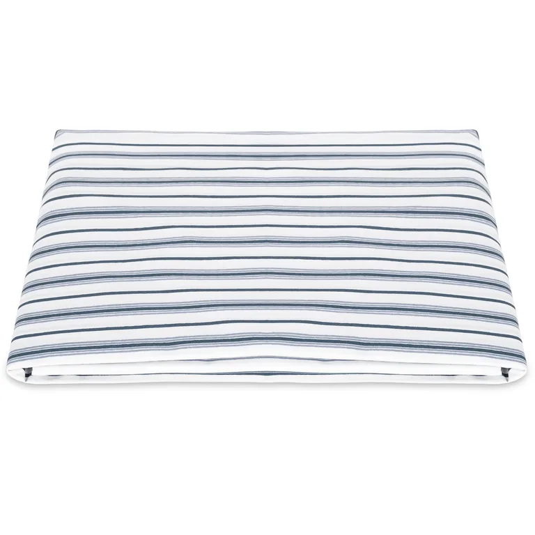 Schumacher Calypso Fitted Sheet in Prussian Blue