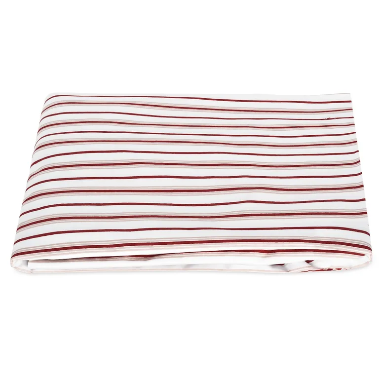 Schumacher Calypso Fitted Sheet in Redberry