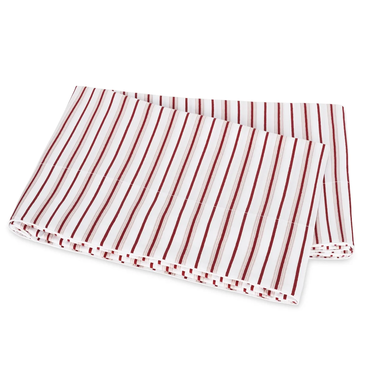 Schumacher Calypso Flat Sheet in Redberry
