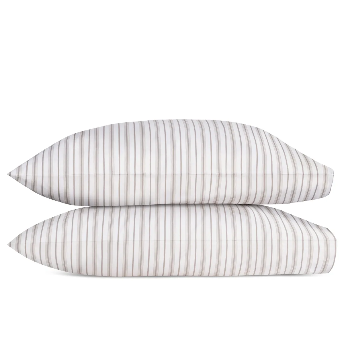 Schumacher Calypso Pillowcases in Pebble