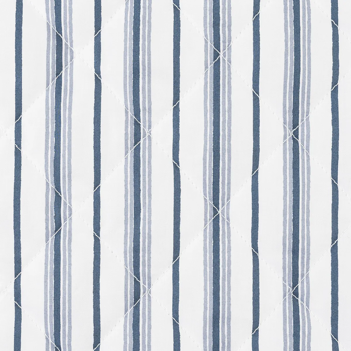 Schumacher Calypso Quilted Sham in Prussian Blue