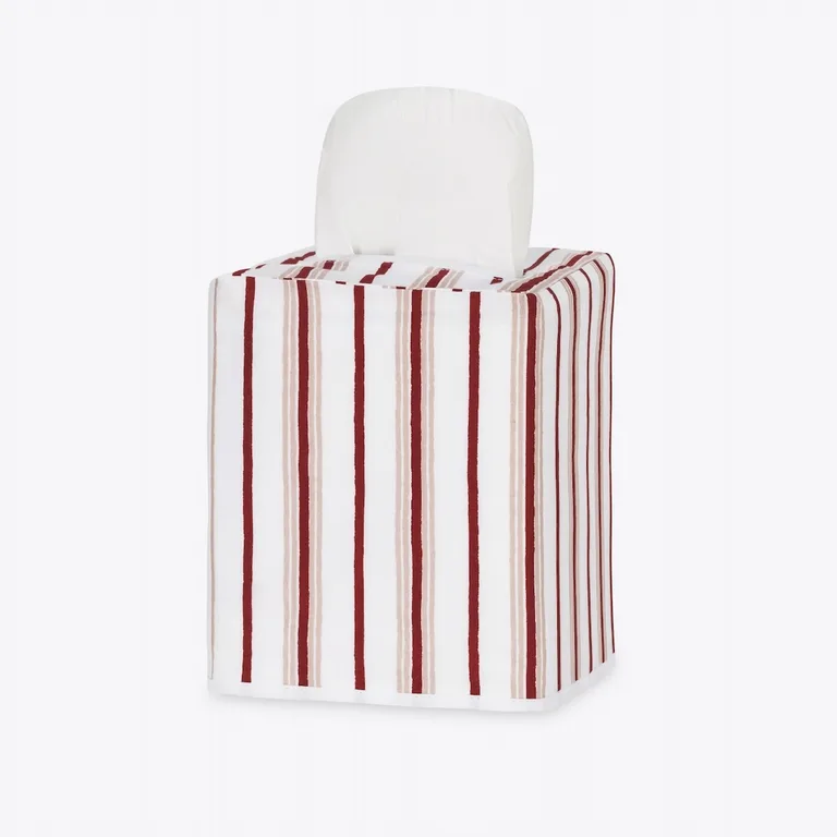 Schumacher Calypso Tissue Box Cover in Redberry (MSC066TISSUERY)