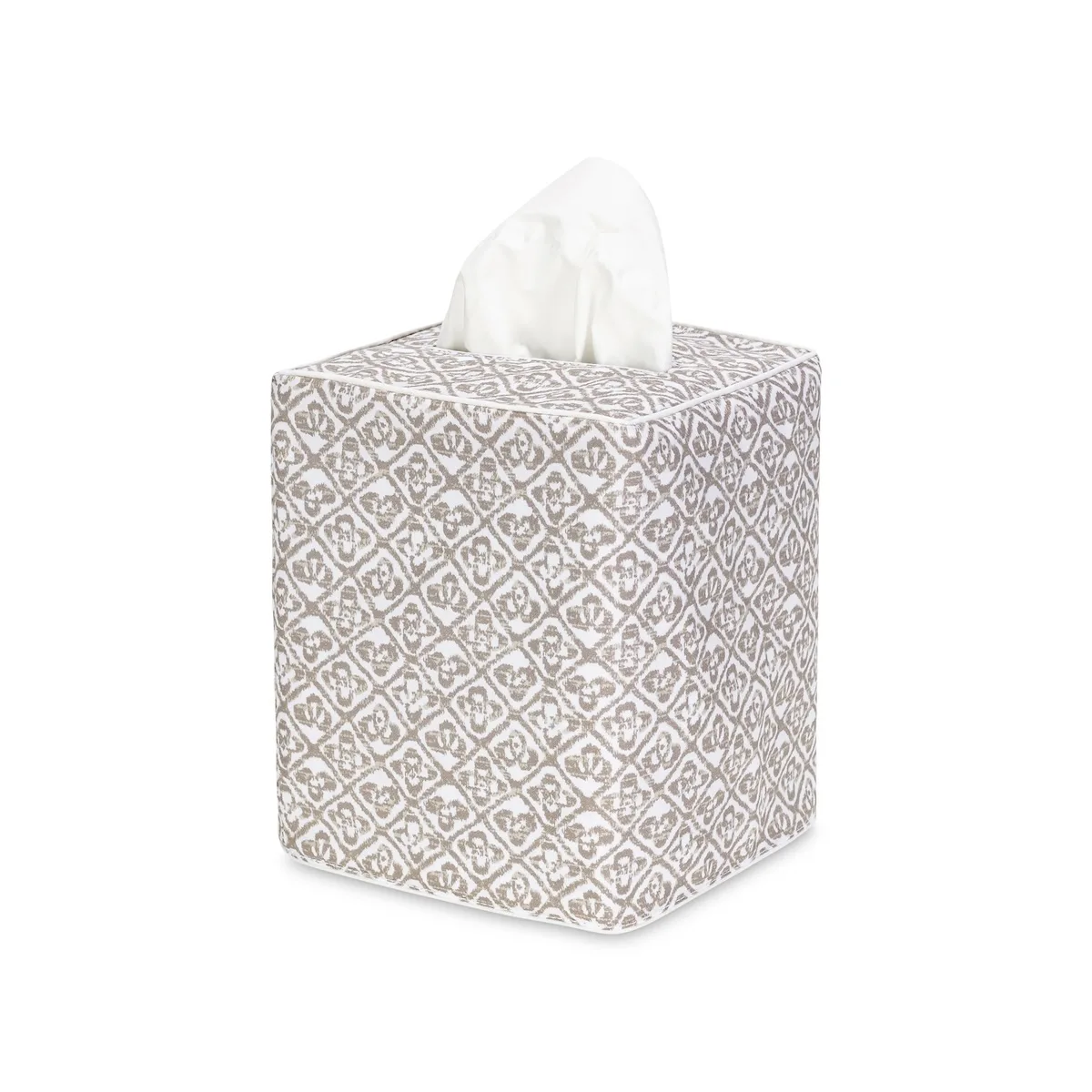 Schumacher Catarina Tissue Box Cover in Dune (MSC040TISSUEUD)