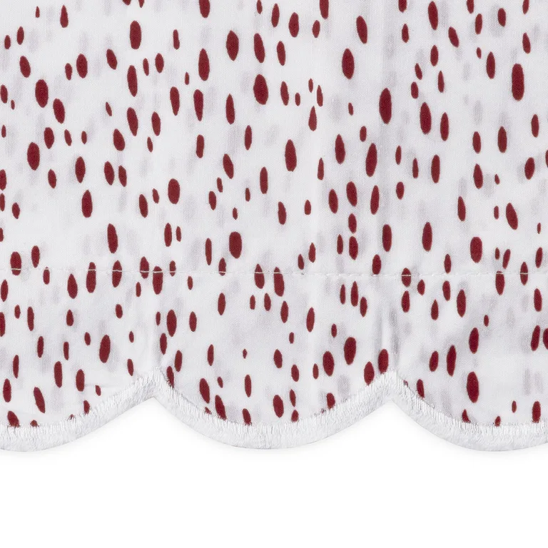 Schumacher Celine Flat Sheet in Redberry