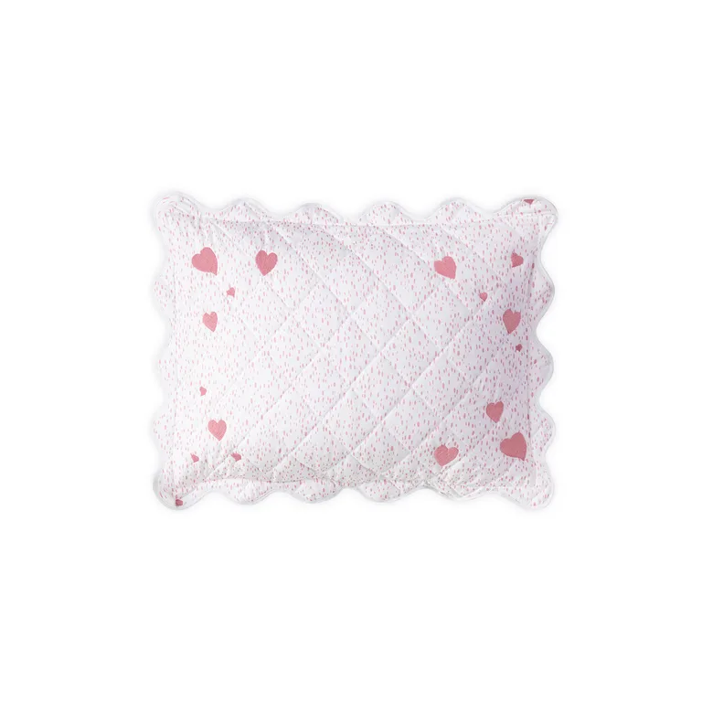 Schumacher Celine Hearts Mini Pillow in Pink (MSC033QBSHAPK)