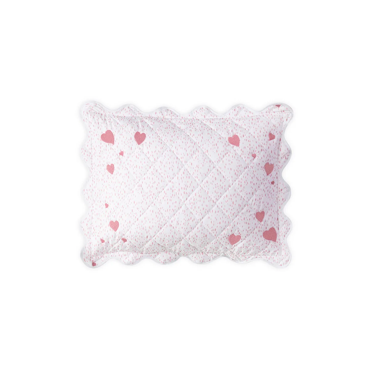 Schumacher Celine Hearts Mini Pillow in Pink (MSC033QBSHAPK)