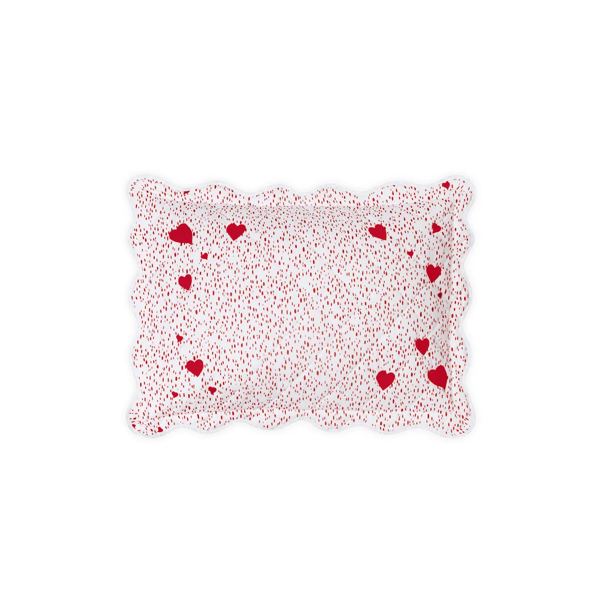 Schumacher Celine Hearts Mini Pillow in Redberry (MSC033QBSHARY)