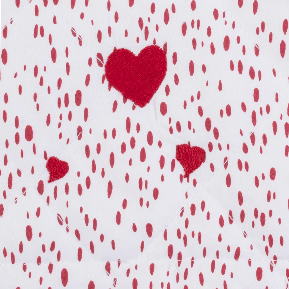 Schumacher Celine Hearts Mini Pillow in Redberry (MSC033QBSHARY)