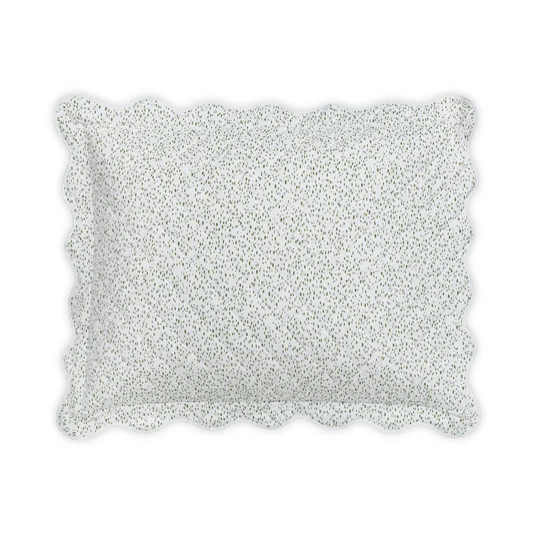 Schumacher Celine Quilted Sham in Grass