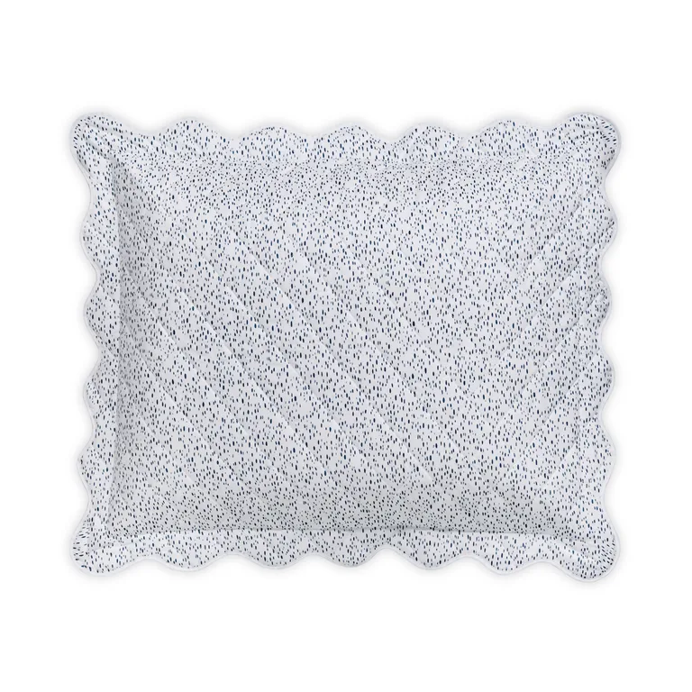Schumacher Celine Quilted Sham in Prussian Blue