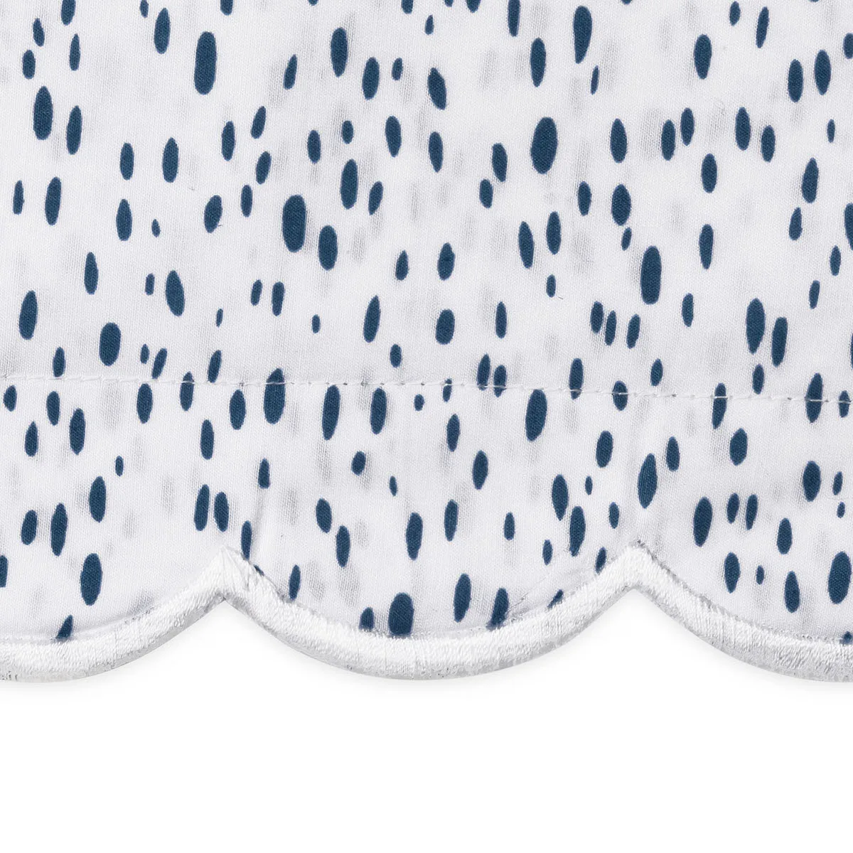 Schumacher Celine Quilted Sham in Prussian Blue