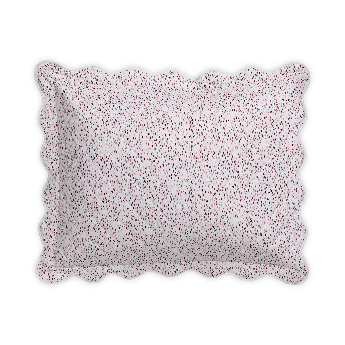 Schumacher Celine Quilted Sham in Redberry