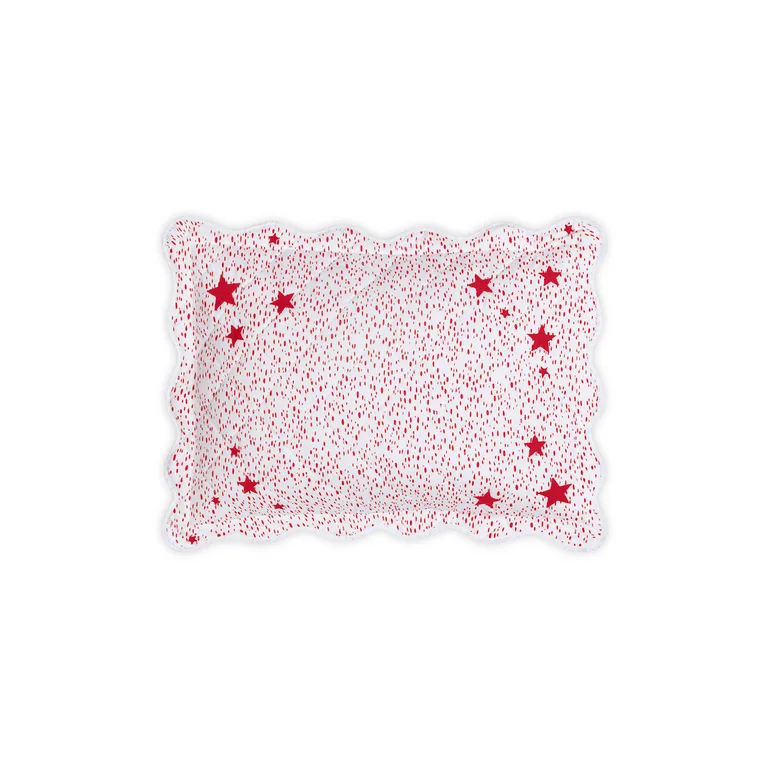 Schumacher Celine Stars Mini Pillow in Redberry (MSC034QBSHARY)