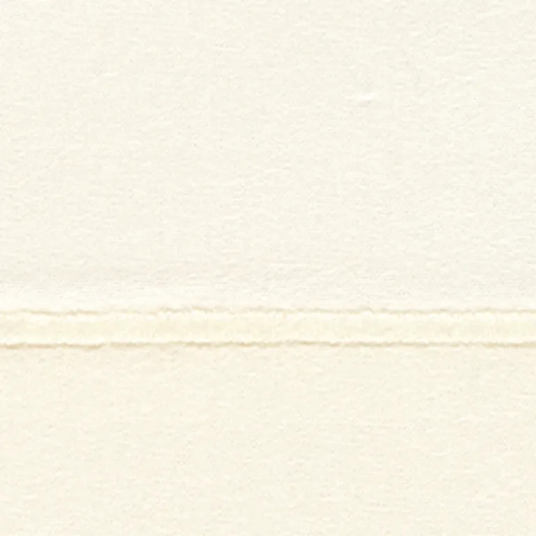 Schumacher Ceylon Satin Fitted Sheet in Ivory