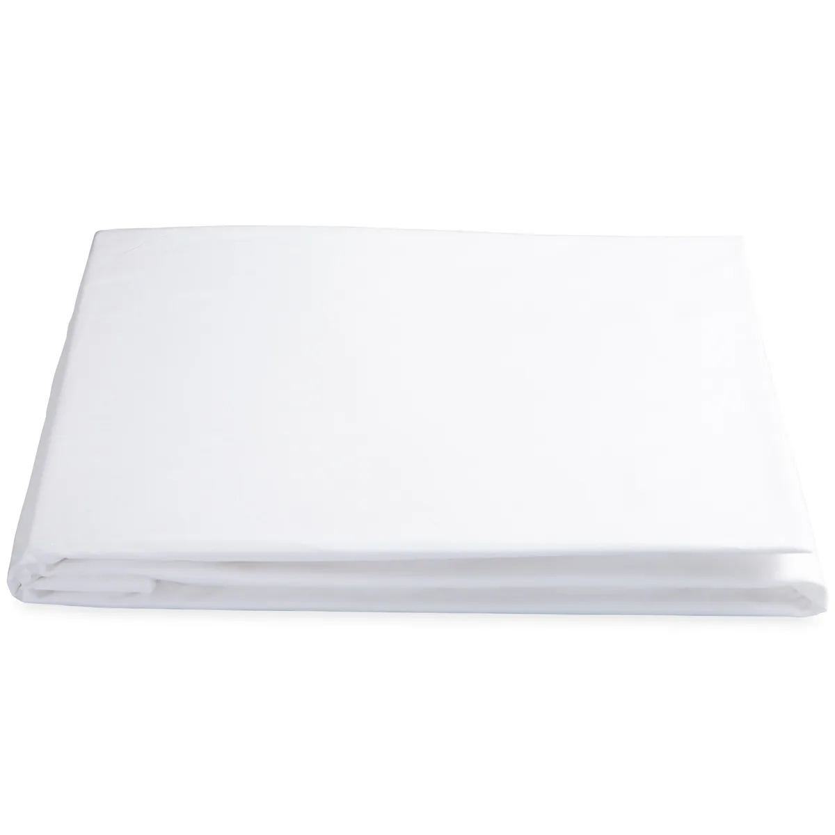 Schumacher Ceylon Satin Fitted Sheet in White