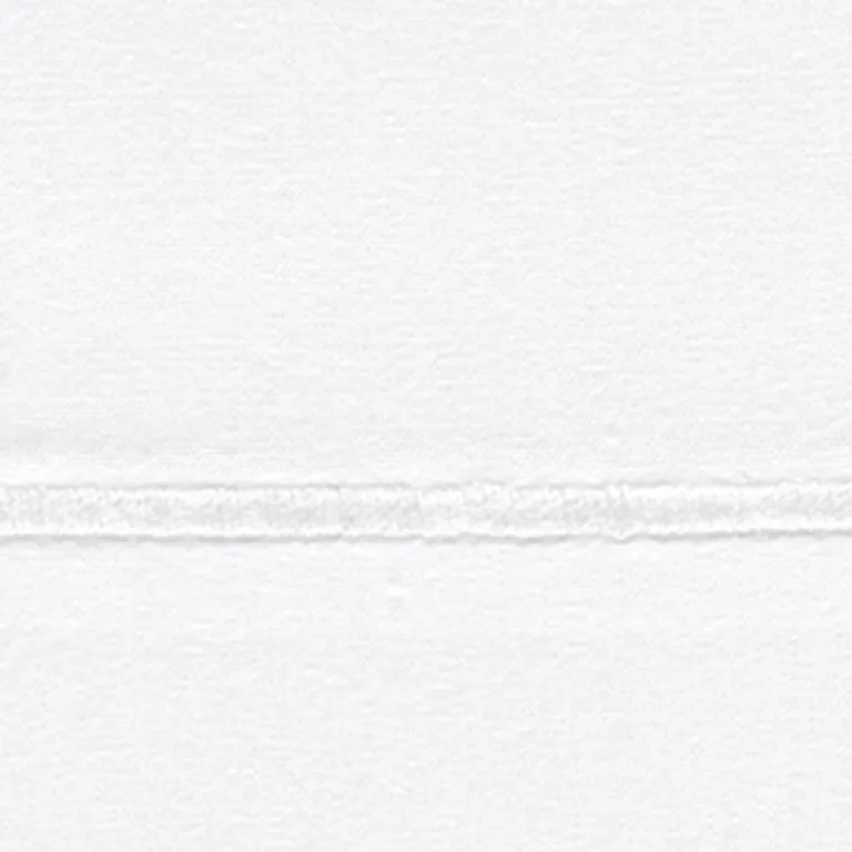 Schumacher Ceylon Satin Fitted Sheet in White