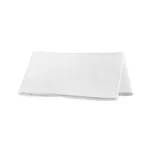 Ceylon Satin Stitch Flat Sheet - White Schumacher Ceylon Satin Stitch Flat Sheet in White