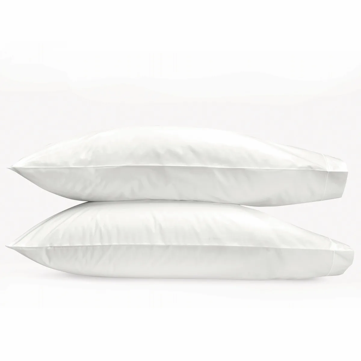 Schumacher Ceylon Satin Stitch Pillowcases in Bone