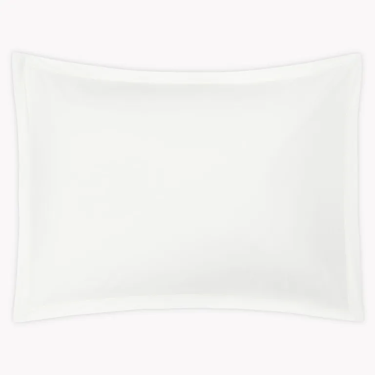 Schumacher Ceylon Satin Stitch Sham in Bone