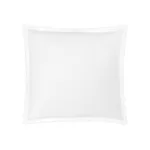 Ceylon Satin Stitch Sham - White Schumacher Ceylon Satin Stitch Sham in White