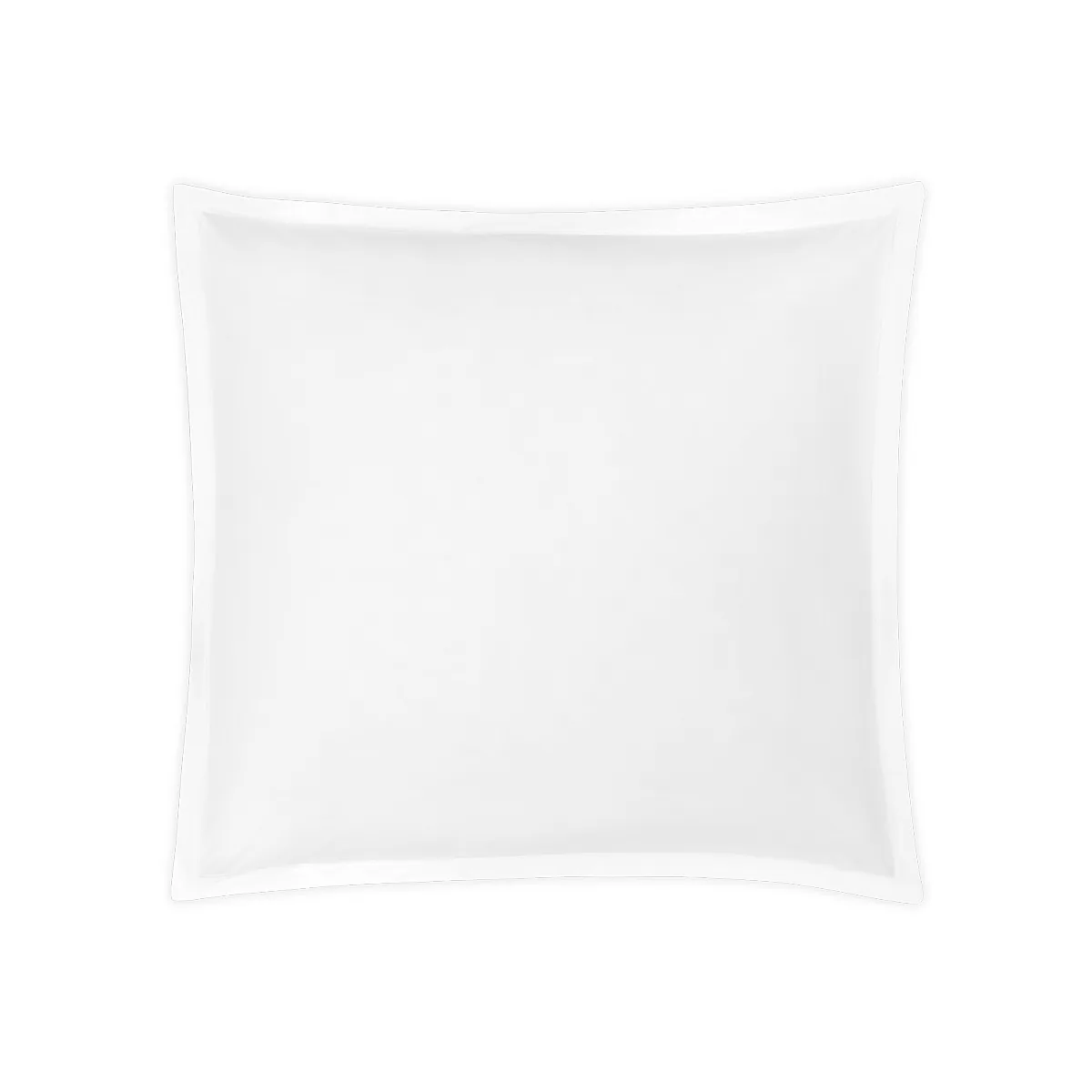 Schumacher Ceylon Satin Stitch Sham in White