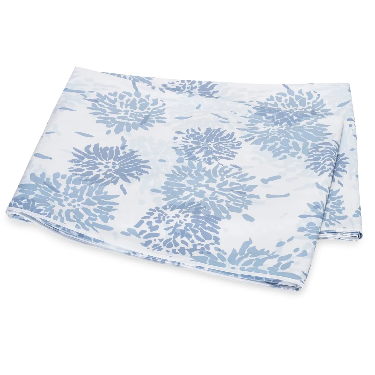 Schumacher Chrysanthemum Flat Sheet in Blue
