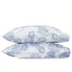 Chrysanthemum Pillowcases - Blue Schumacher Chrysanthemum Pillowcases in Blue
