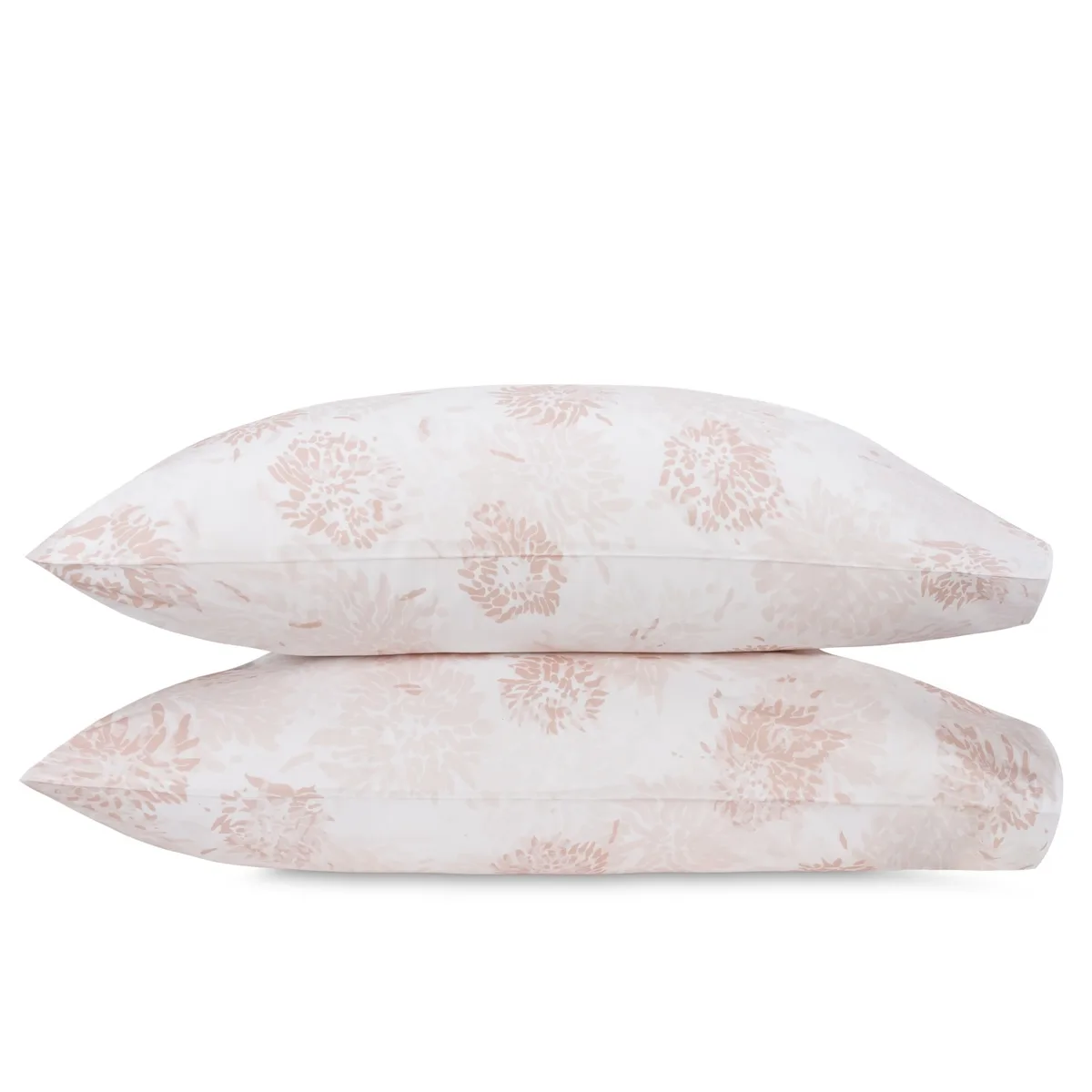 Schumacher Chrysanthemum Pillowcases in Blush