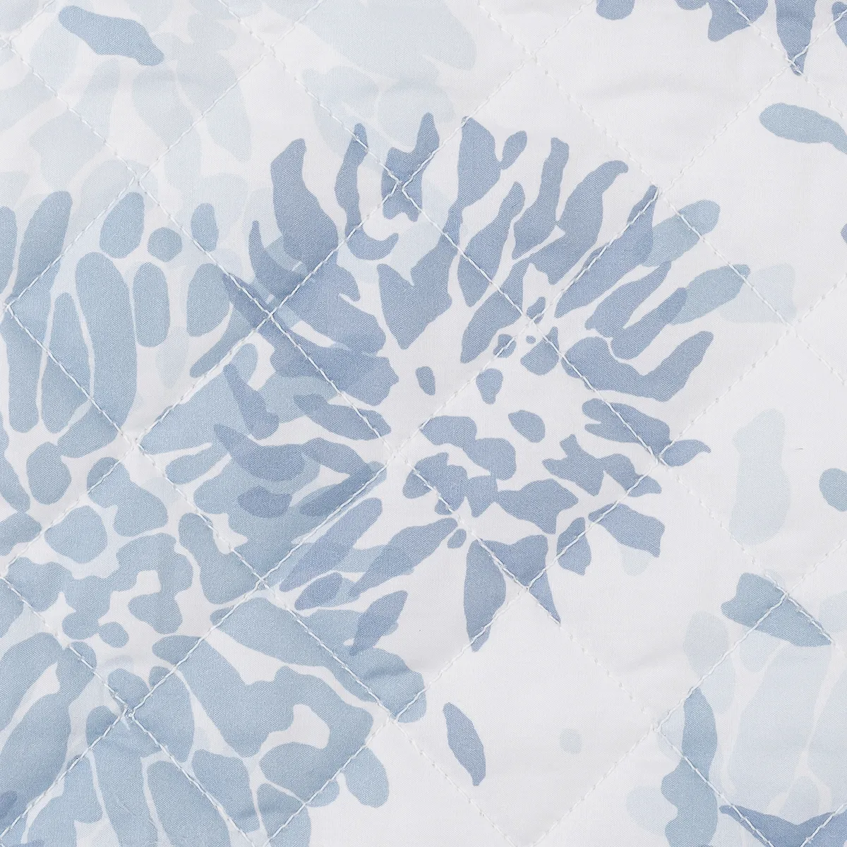 Schumacher Chrysanthemum Quilted Sham in Blue