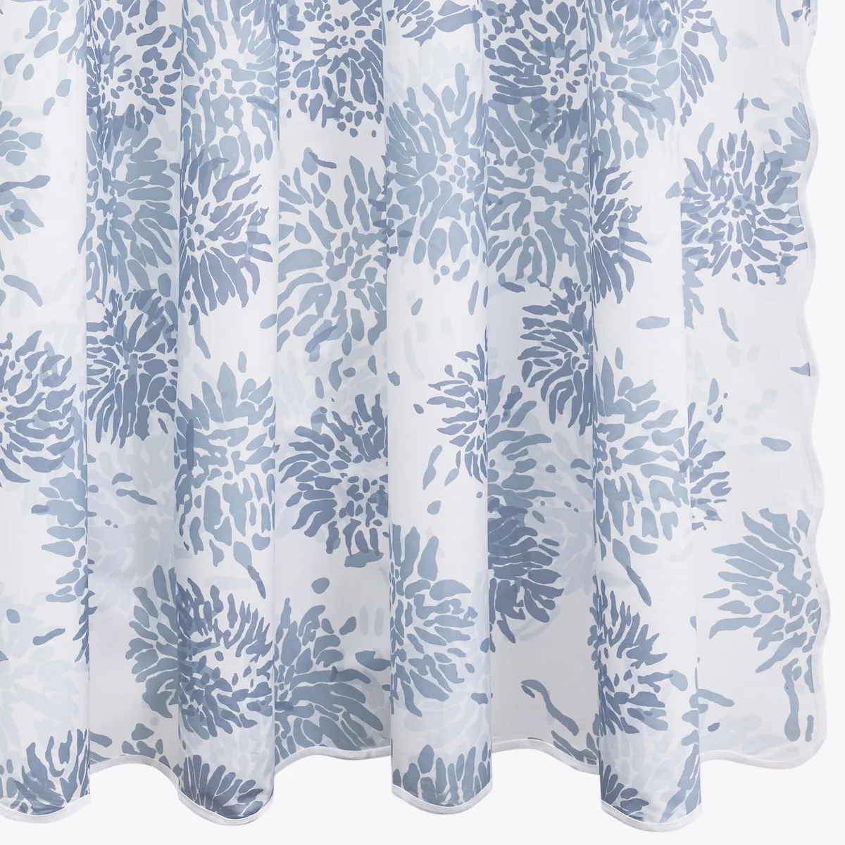 Schumacher Chrysanthemum Shower Curtain in Blue (MTT001SHOBL)